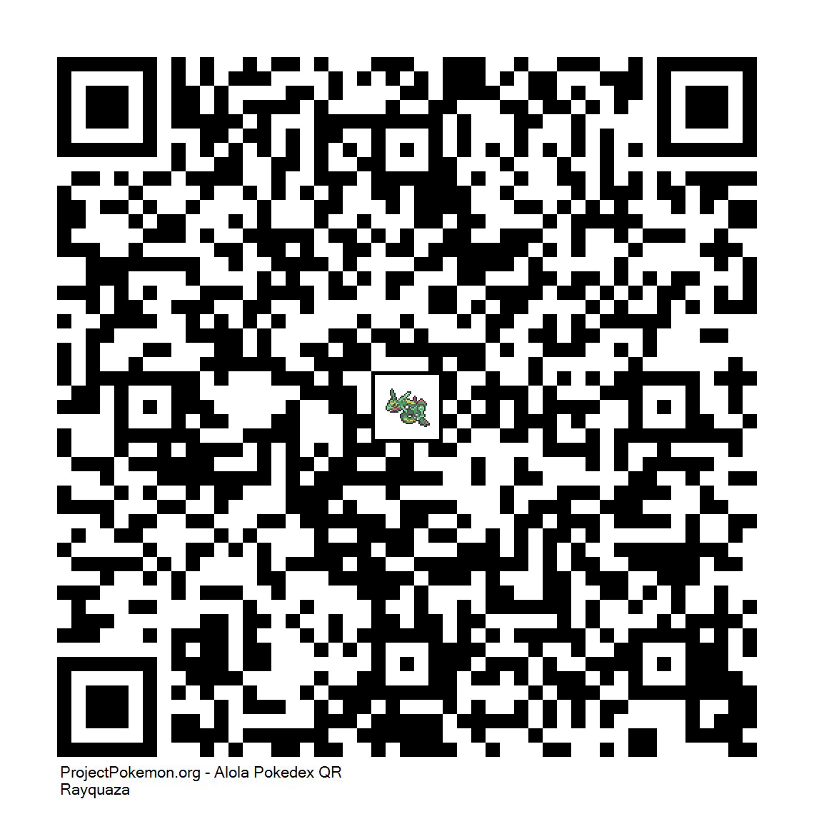 Cdigo QR de Rayquaza